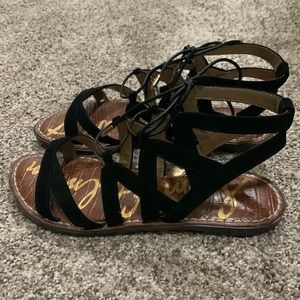 Black Suede Sandals